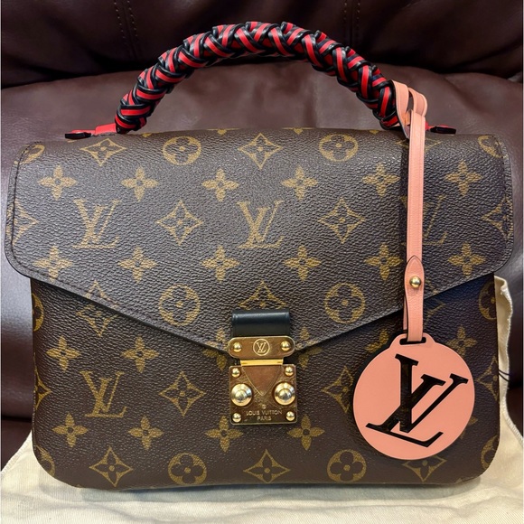 Louis Vuitton Metis Braided Pochette Monogram canvas Top Handle Handbag Brown - Picture 2 of 16